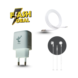 20W Adapter | Type-C Cable | Earphone